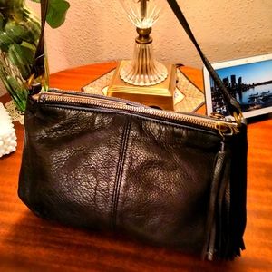 Margot Double Zip Top Leather Crossbody
